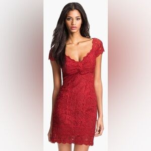 ❣️Nicole Miller Lace Red Dress❣️
